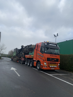 Transport Liebherr LRB 355 van Brugge naar Knokke