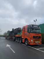 Transport Liebherr LRB 355 van Brugge naar Knokke