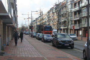 Transport Liebherr LRB 355 van Brugge naar Knokke